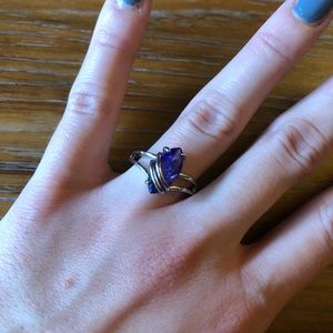 Silver and Amethyst Ring